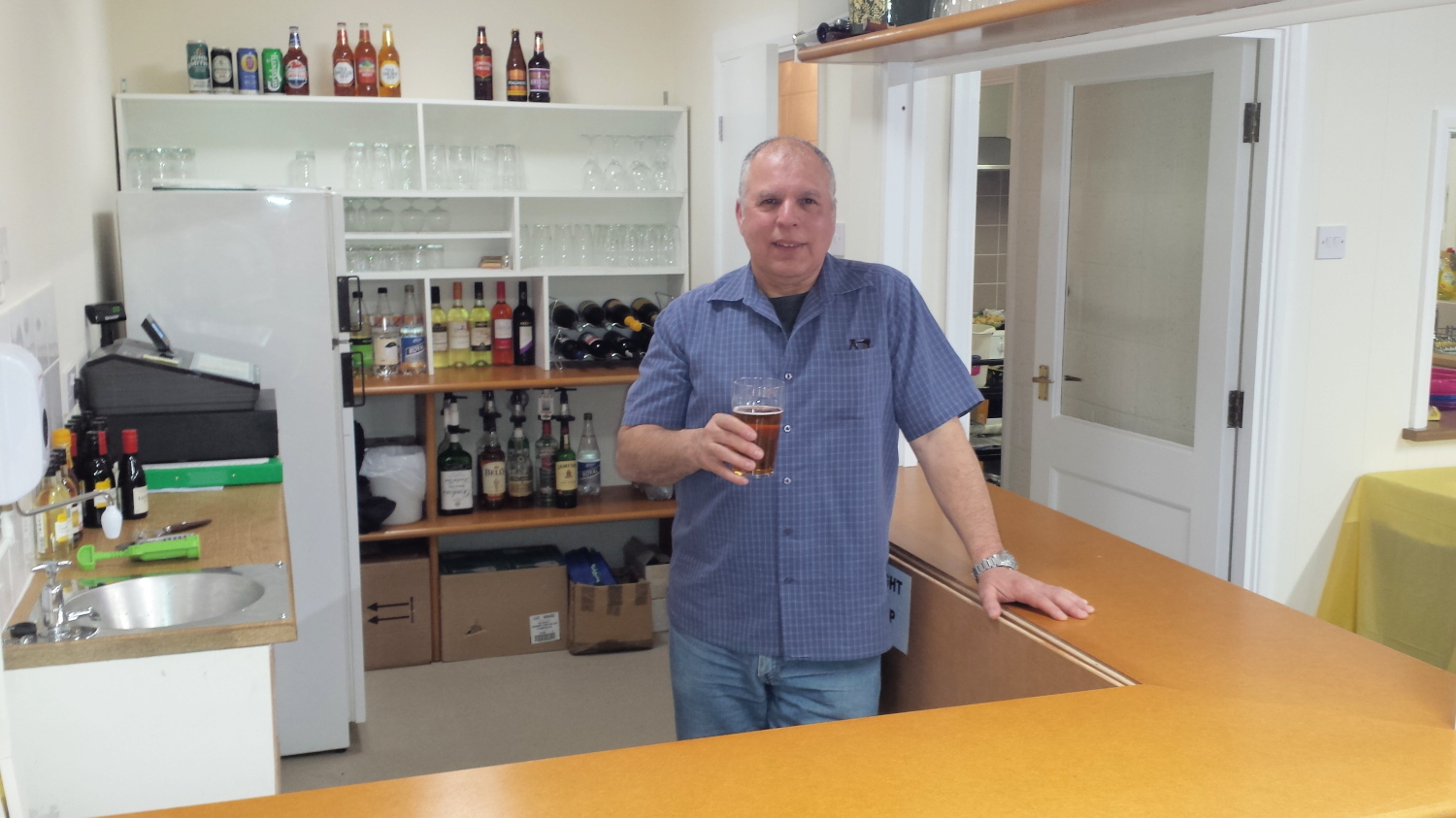 Mine Host in the New Bar